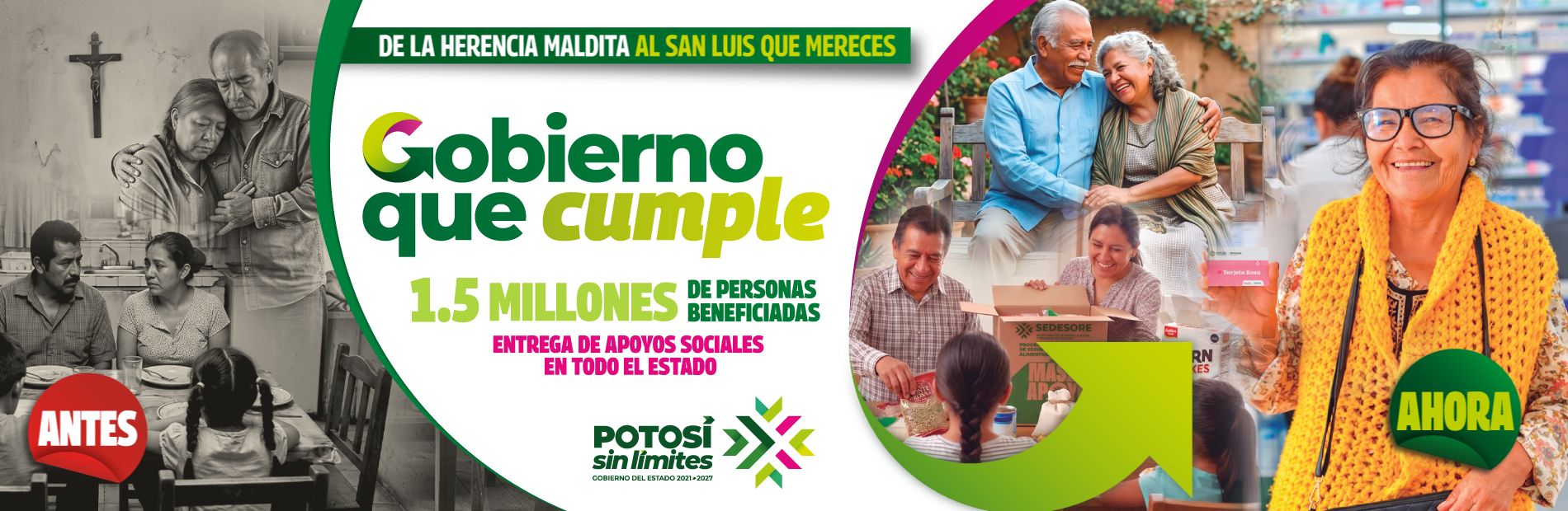 Gobierno del Estado beneficia a 1.5 millones de personas con apoyos sociales