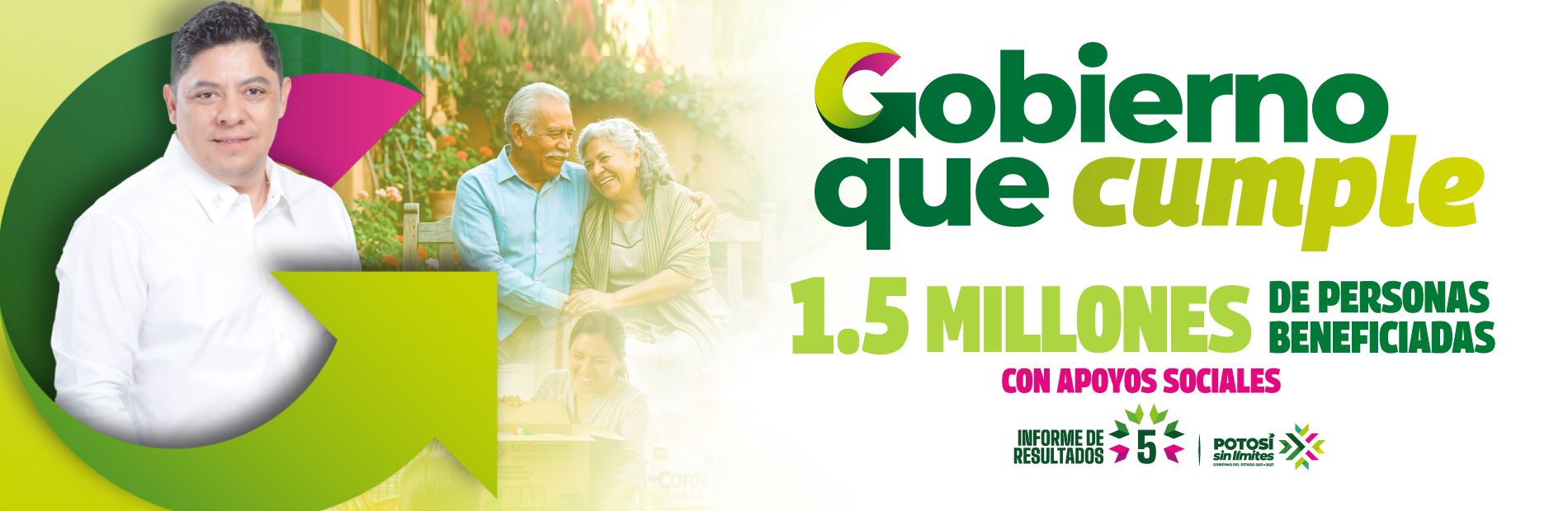 Gobierno que cumple: 1.5 millones de personas beneficiadas con apoyos sociales