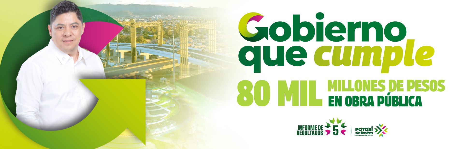 Gobierno que cumple: 80 mil millones de pesos en obra pública